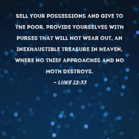 jesus give away your possessions.